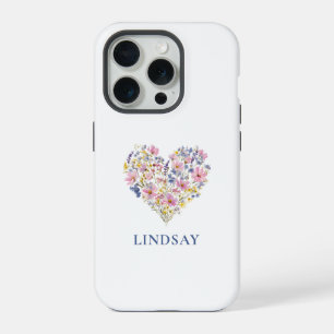 Coração de Flor Silvestre Personalizado