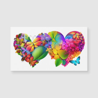 Coração de Flores e Borboletas