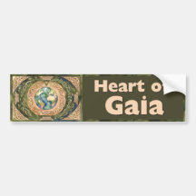 Coração de Gaia - Adesivo de Para-choque da Árvore