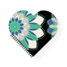 Coração de Mandala Floral