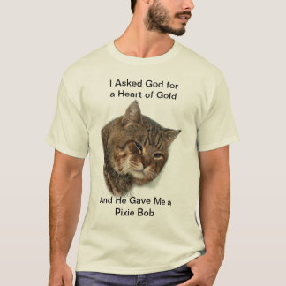 Coração de Pixiebob da camisa do ouro