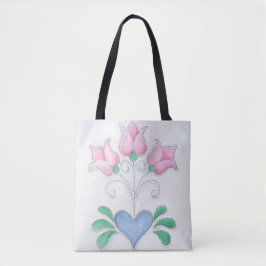 Coração de Tulipa em um Tote