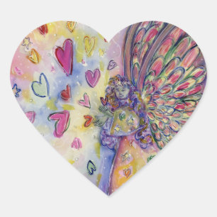 Coração Decal do adesivo do Anjo Universo Manifesto