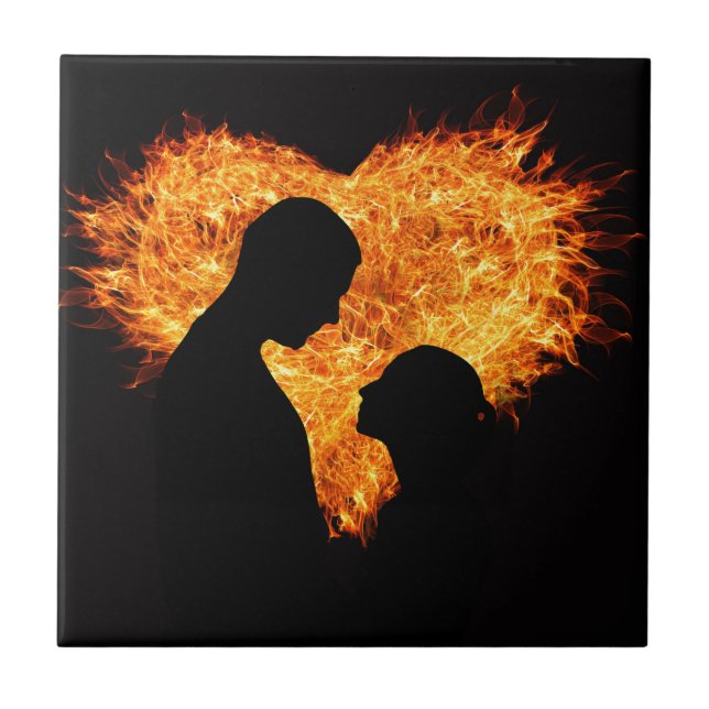 Coração do amor do fogo (Frente)