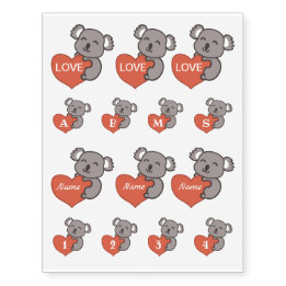 Coração do amor do Koala dos namorados