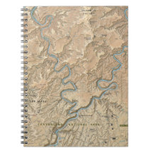 Coração do caderno do mapa de Canyonlands (Utá)
