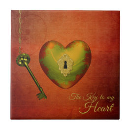 Coração do ouro com Chave