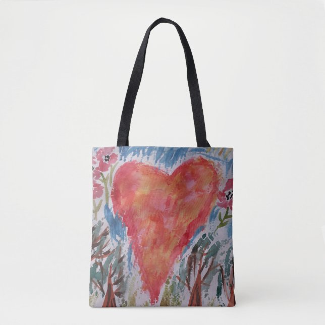 Coração do Planeta Tote Bag (Frente)