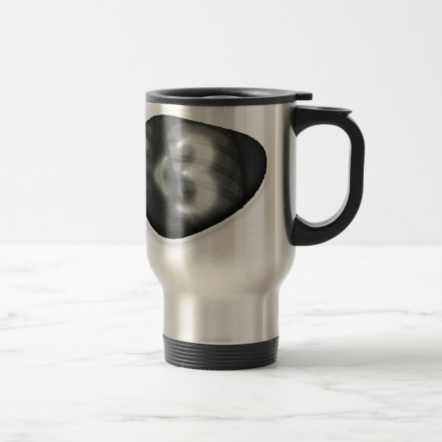 Coração do raio X - caneca de viagem (Direita)