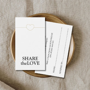 Coração Dourada Mínimo de Linha Branco Faux 