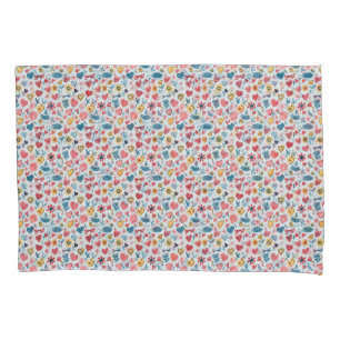 Coração e Flores de Pastel Crayon