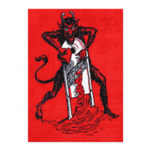 Coração em fatias do Krampus Vermelho