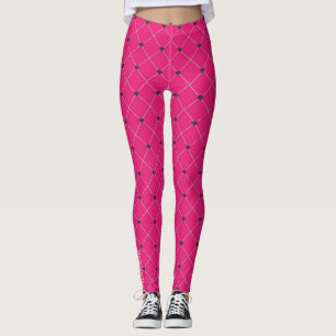 Coração em Renda: Leggings com Padrão de Rede de P
