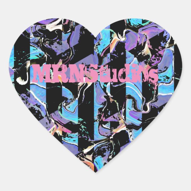 Coração Eyesore clássico adesivo redondo (Frente)