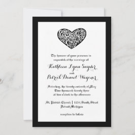 Coração Giratório Casamento - Convite de Casamento