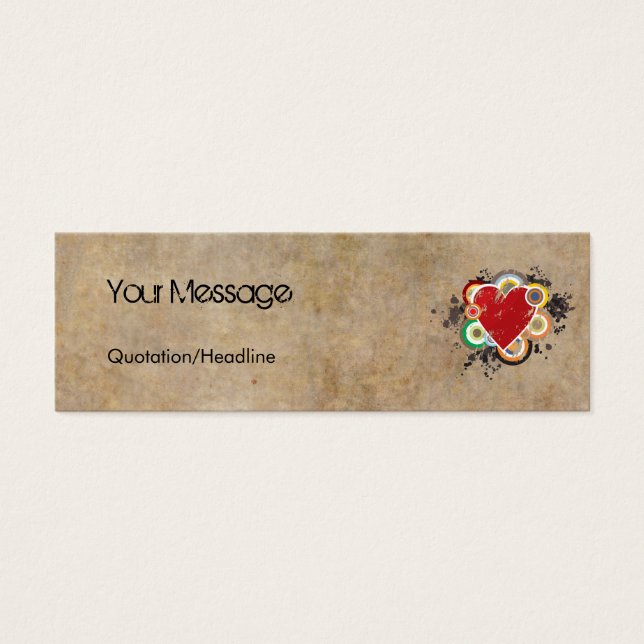 Coração Grunge com Anéis (Frente)