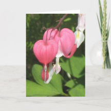 Coração Hemorragia Floral - Cartão de Saudação Ret