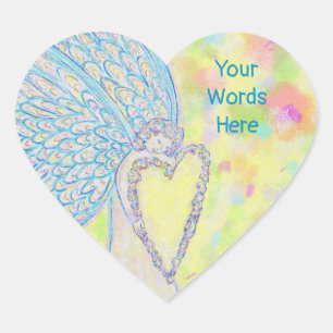 Coração Joy Guardian Angel Art - Adesivo Personalizado