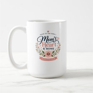 Coração & Lar da Mamãe Xícara de Café do Dia das