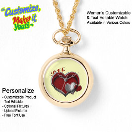 Coração Magia Dourada Colar Olhando Face Amarela