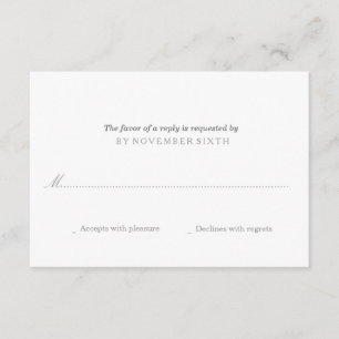 Coração Moderno + RSVP de Seta Casamento