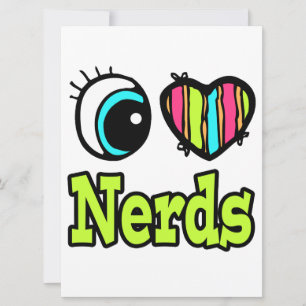 Coração Olho Brilhante Eu Adoro Nerd