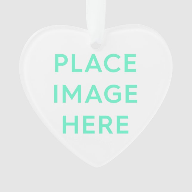 Coração - Ornamento acrílico (Frente)
