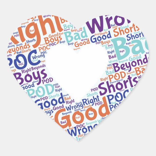 "Coração" os adesivos de declaração de limpeza (Frente)