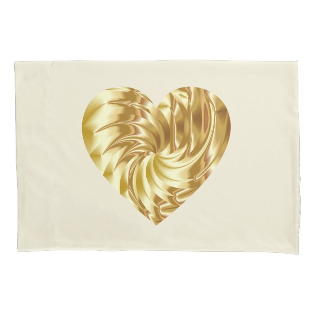 Coração ouro (Dourada forma de amor) (Frente-Esquerda)