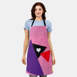 Coração Perseverante - Impressão All-Over Apron