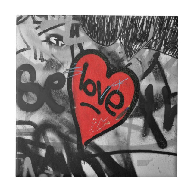 coração pintado vermelho (Frente)