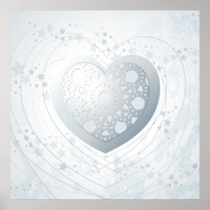 Coração prateado, poster