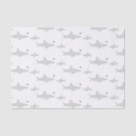 Coração Púrpura de Tubarão-Corte | Papel tecidular