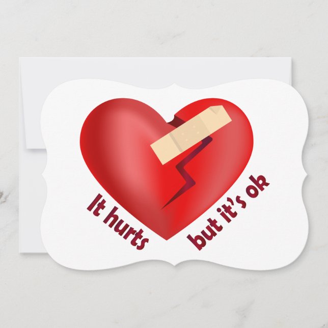 Coração quebrado curado com correção e citação de  (Frente)