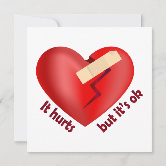 Coração quebrado curado com correção e citação de  (Frente)