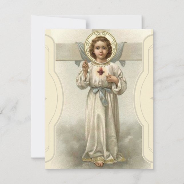 Coração Religioso Sagrado de Oração de Escritura d (Frente)