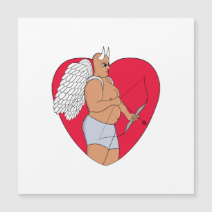 Coração Romântico Com um Cupido Incomum