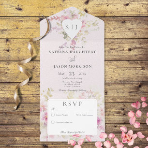 Coração Romântico Suave Vintage Floral Não Jantado