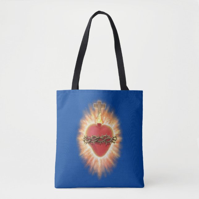Coração Sagrado de Jesus Tote Bag (Frente)