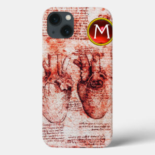 Coração, Seus Vasos Sanguíneos Pergaminho Monogram