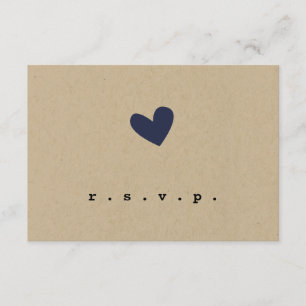 Coração simples que Wedding RSVP