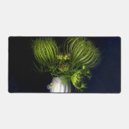 Coração verde em preto