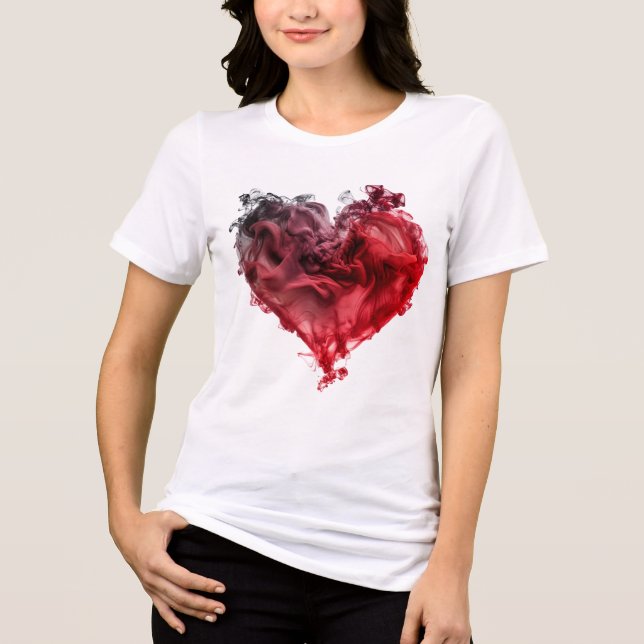 Coração Vermelho de Amor Místico Redemoinho Coraçã (Frente)