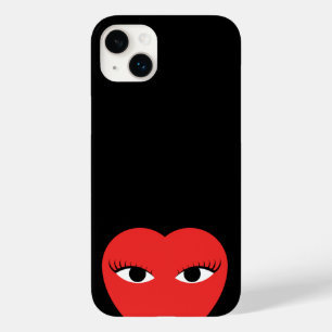 Coração Vermelho na moda com Olhos