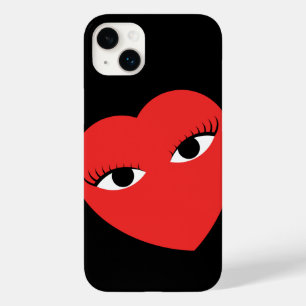 Coração Vermelho Super Bonito com Olhos