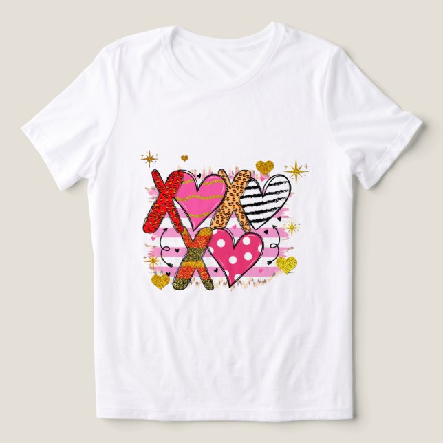 Coração XOXO Fofo & Divertido (Design frontal)