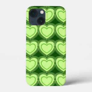 Corações Abstrato modernos - Verde limão