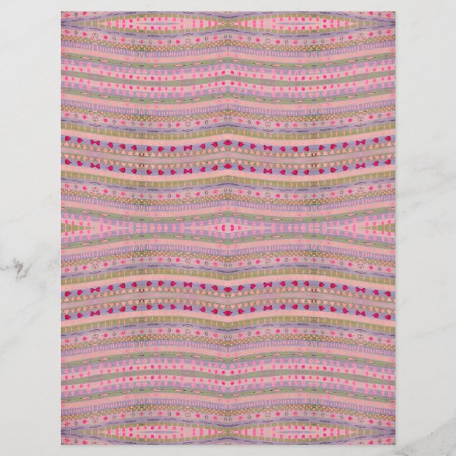 Corações Bonito, rosa e verde Padrões, lado duplo (Frente)