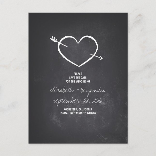 Corações bonitos cartões de data de salvamento de  (Frente)