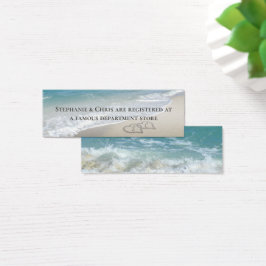 Corações Cênicos na Etiqueta de Favor do Casamento